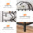 6-Tier Arched Bookshelf, 82" Tall Modern Geometric Bookcase, Large Metal Frame Display Storage Rack-1986028666