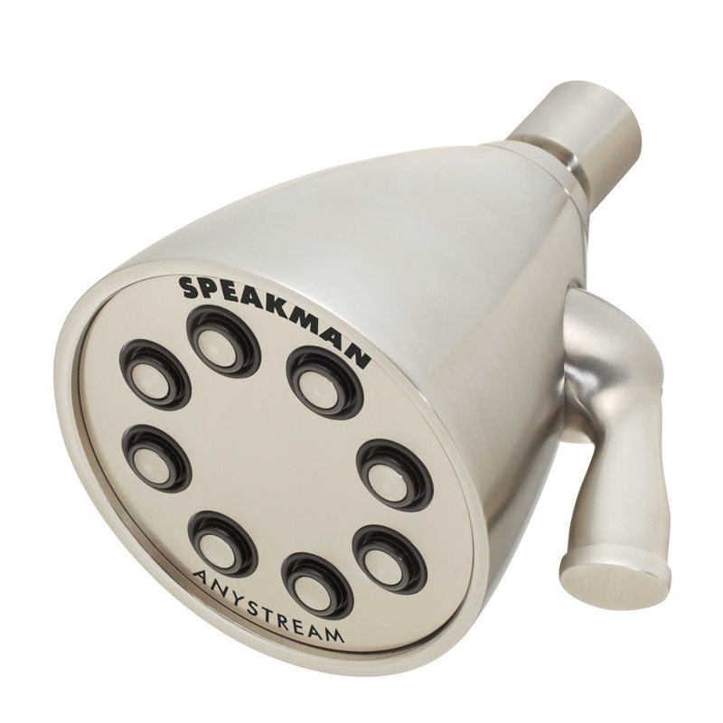Tête de douche multifonction Icon Anystream, Nickel brossé