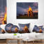 Coussin lombaire paysage imprimé sur la plage