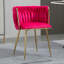 Chaise d'appoint rembourrée en velours Evanni-333893694-316044271