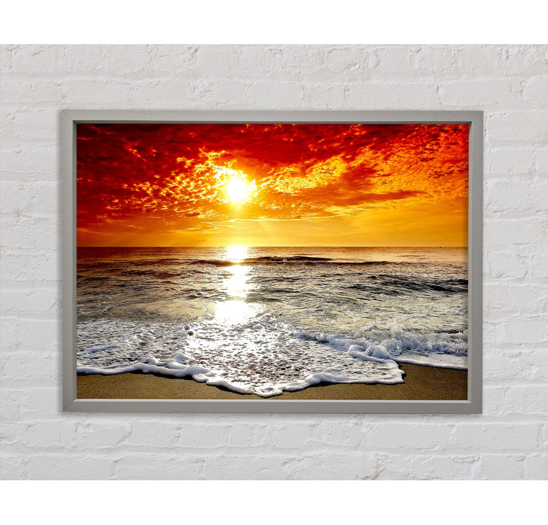 Seaside Sunset - Einzelner Bilderrahmen Kunstdrucke auf Leinwand