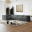 Canapé de salon, canapé modulaire en L modulaire, ensemble de canapé de plancher de luxe