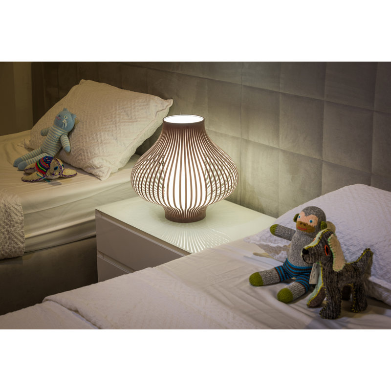 Blossom Table Lamp, Ash, 14" H x 16" W x 16" D