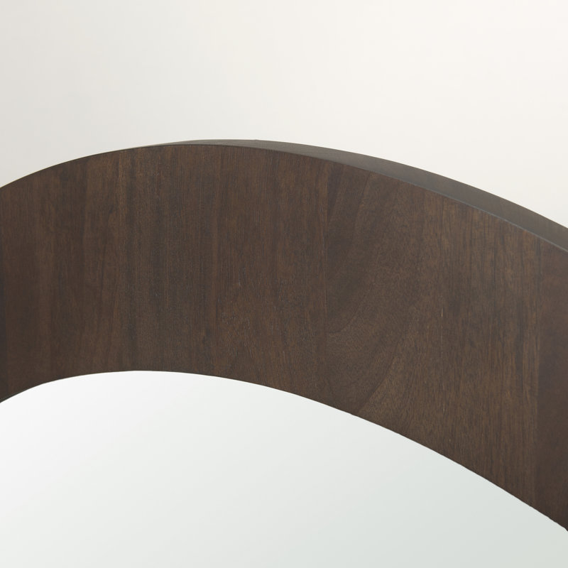 Miroir décoratif biseauté Vixe, Brun foncé, 26,3 po x 42 po