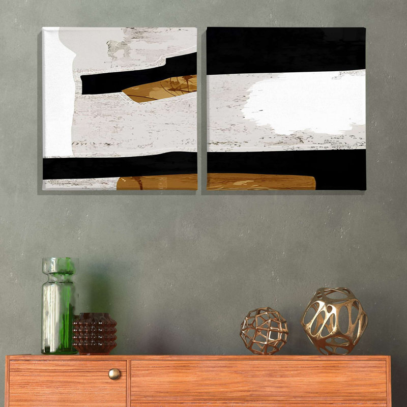 Stunning Decorative Canvas Paintings (2 Pieces), 19.7 x 19.7 Inches Each | 100% Canvas with 100% Wooden Frames | Perfect for Living Room & Bedroom Decor, Adds Elegance and Style to Any Space