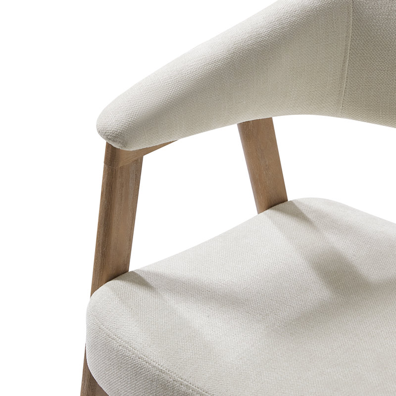 Chaise de salle à manger Milford, Blanc