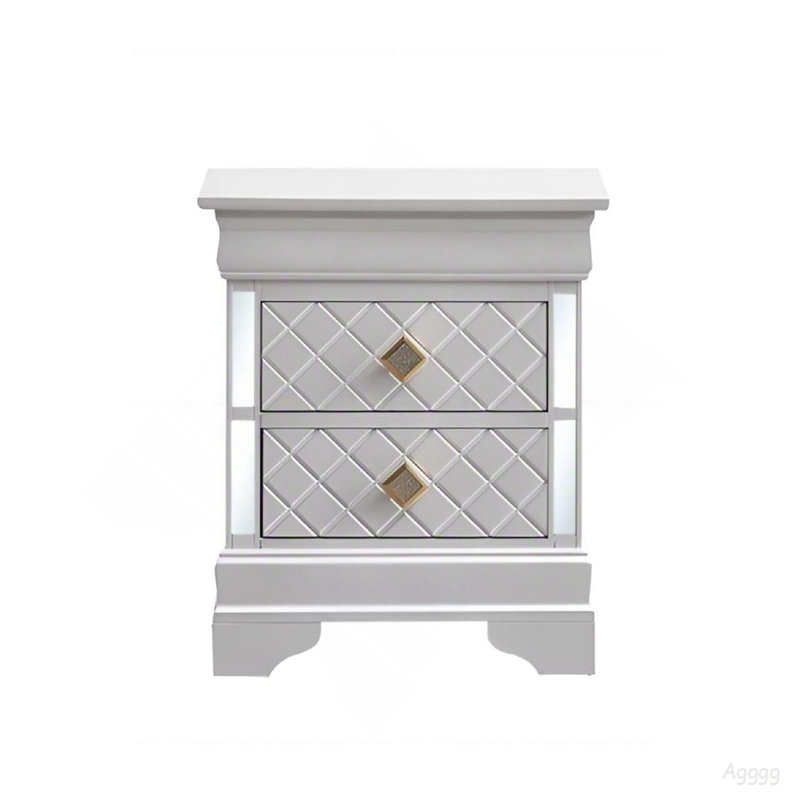 Table de chevet Verona G6735-N blanc perle