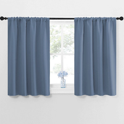 NICETOWN Blackout Curtains for Bedroom, Thermal Insulated Drapes Rod Pocket Privacy Protected Window Panels for Living Room, 2 Panels
