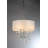 Bizet Glass Detailed & Polished Chrome Chandelier