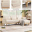 86.6'' 3-Level Adjustable Chenille Reversible L-Shaped Sectional-419267788