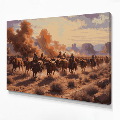 Art mural sur toile 61 "Southwestern Cowboy"