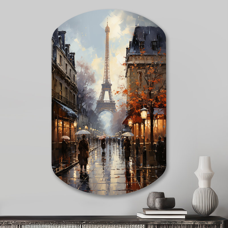 Décoration murale Eiffel en forme de cylindre Eiffel Paris 19ème siècle - Paris, H 31 po x l 19 po