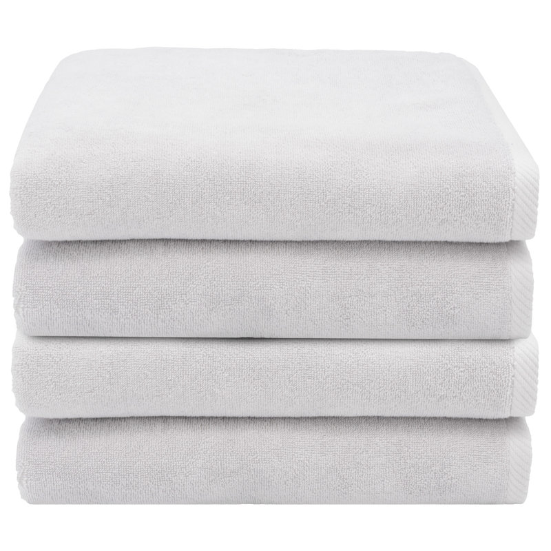 Serviette de bain en coton turc, Argent