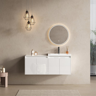 Meuble-lavabo 48 po avec lavabo en résine