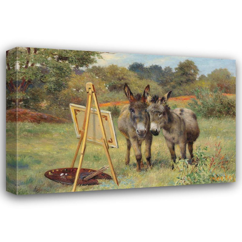 «The Unl vraisemblable Connoisseurs» par Herbert William Weekes - Art mural sur toile tendue avec châssis, H 33 po x l 48 po