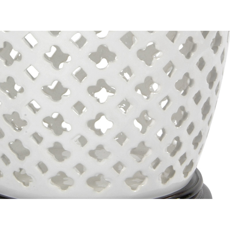 Carved Lattice Urn