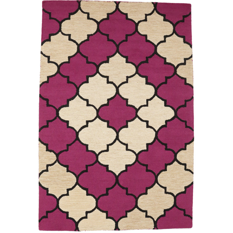 Tapis moderne touffeté à la main multicolore Saweres