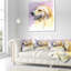 Doux dieu jaune aquarelle - coussin imprimé animal-29516750-29516753