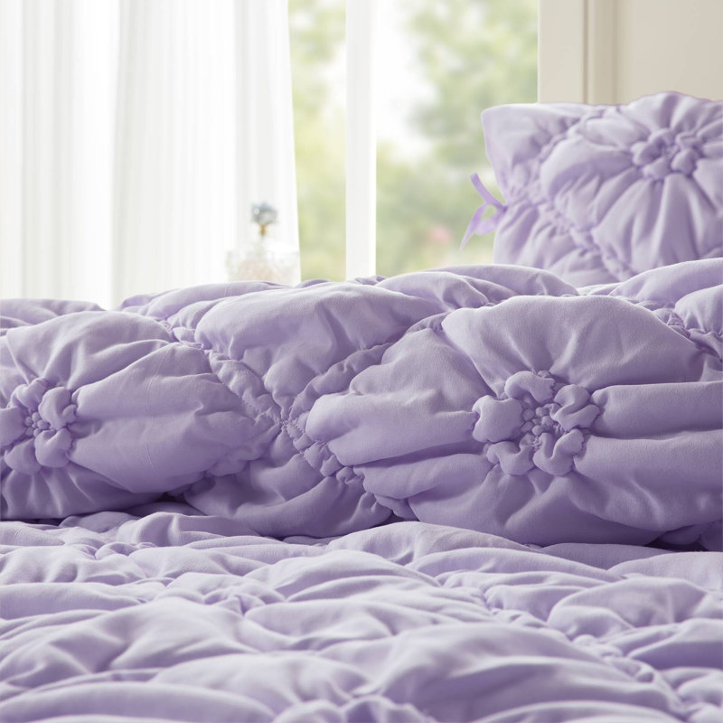 Cozy King Bedding Sets, Microfiber Floral Shabby Chic For Home