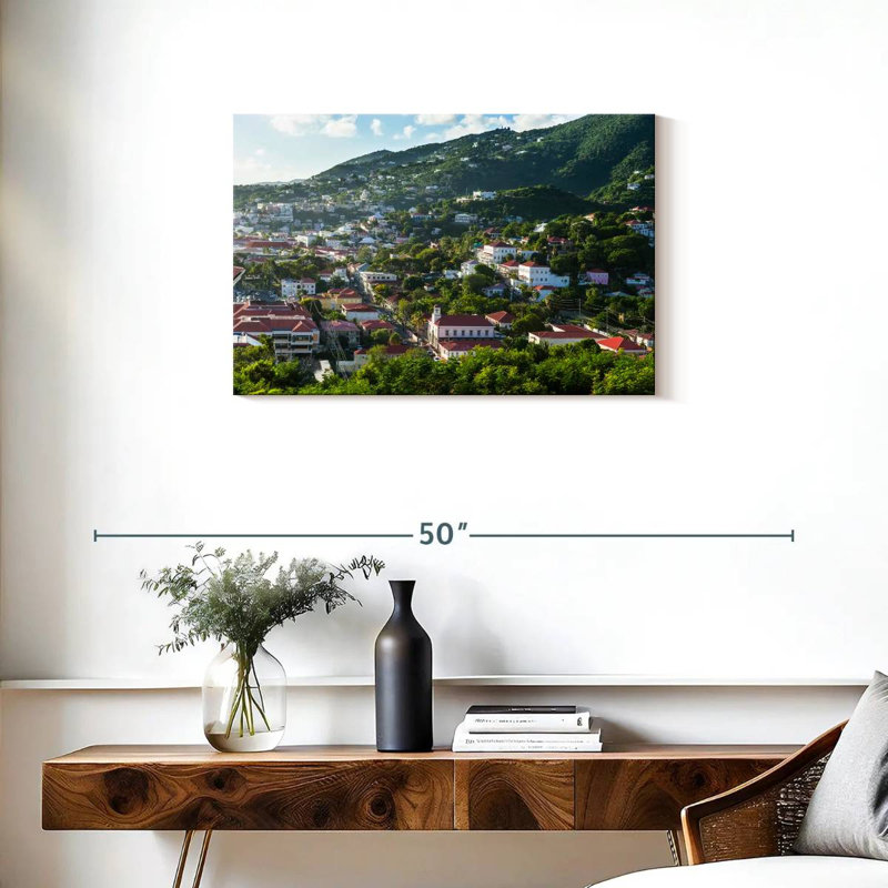 Paysage urbain Charlotte, H 20 po x l 30 po