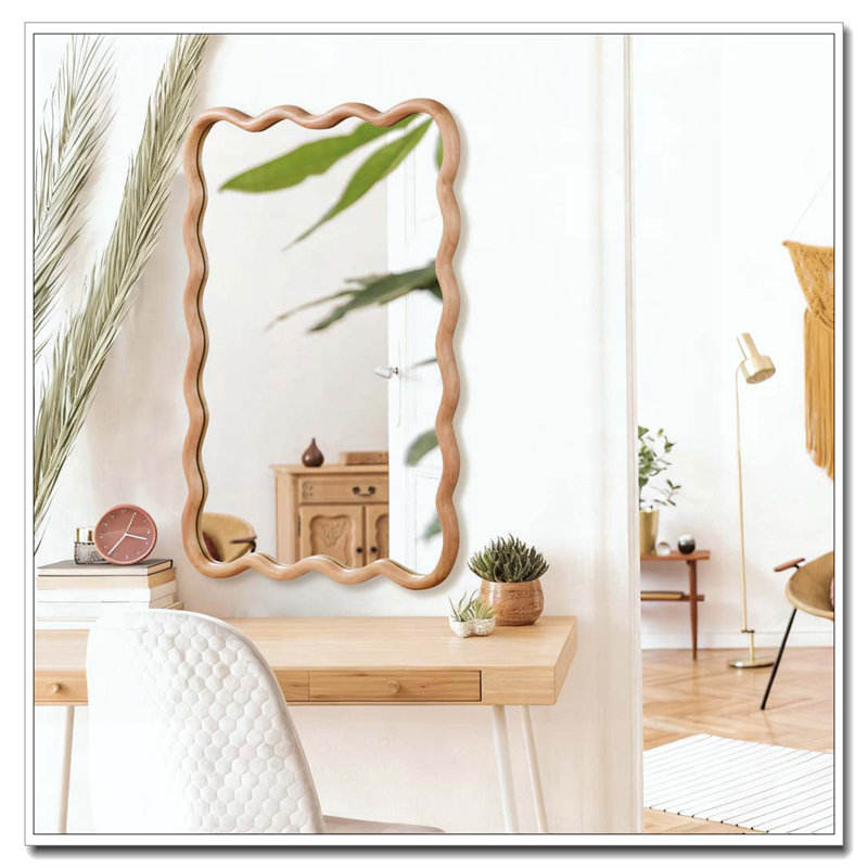Miroir décoratif 24 po x 36 po, Bois naturel