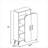 Kerk Geometric Storage Bookcase