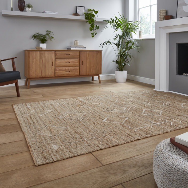 Caliana area rug Hand Made Rectangle Natural, Rectangle 120 x 170cm