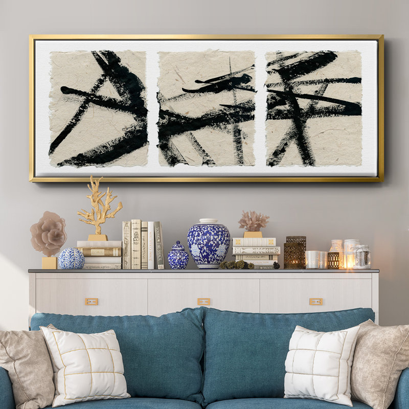Got Our Lines Crossed - toile encadrée, H 8 po x l 20 po