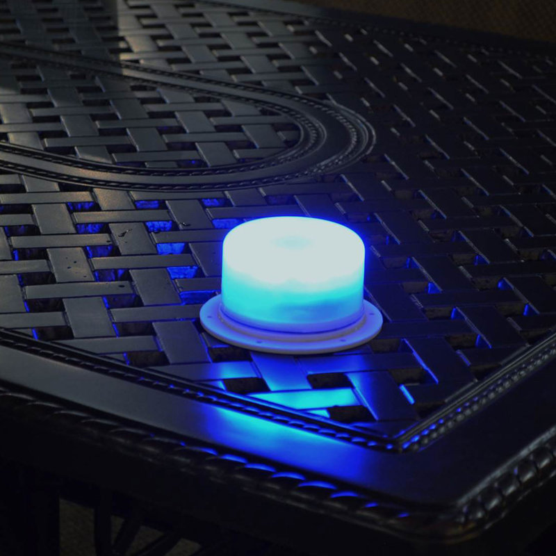 Main Access Above Ground Pool Ladder Steps w/ Pad + 2 Weights + LED Lite