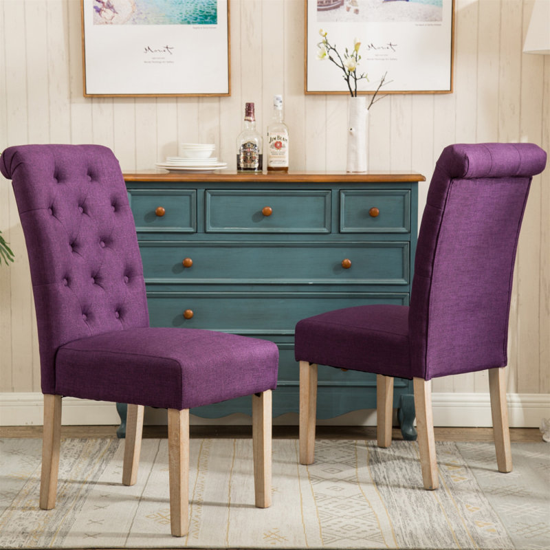 Chaise de salle à manger Parsons, Mauve