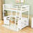 Karthika Wood Loft Bed With U-Shaped Desk, Drawers,Ladder And Storage Shelves-48948150-57975003