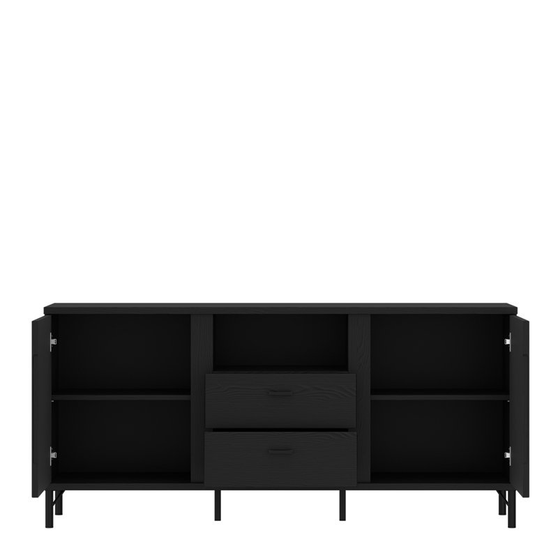 Unfinished TV Stand,  Black Graphite, 70cm H x 150cm L x 40cm W