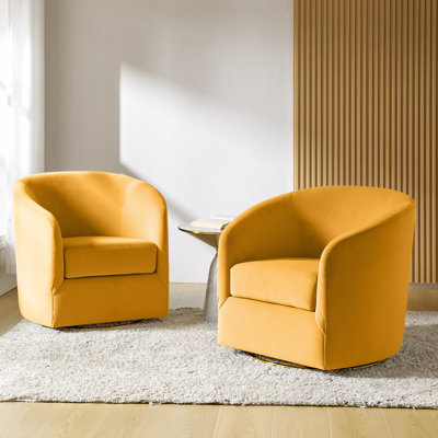 Holden Velvet Swivel Accent Chair