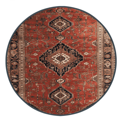 Tapis brun lavable à la machine