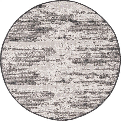 Noushin Charcoal Cartago Indoor/Outdoor Modern Rug