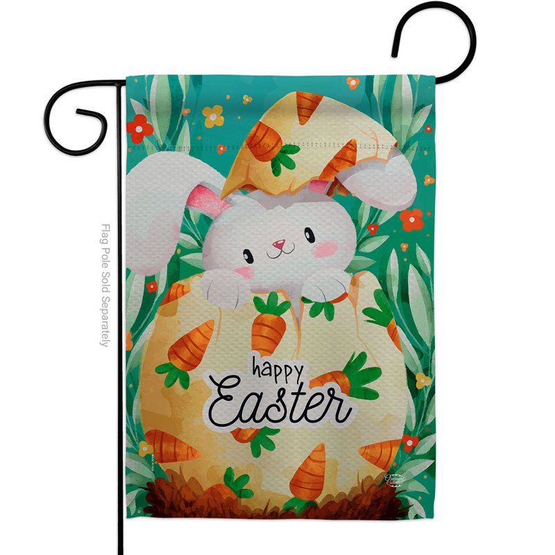 Double Sided Polyester Easter, 18.5" H x 13" W