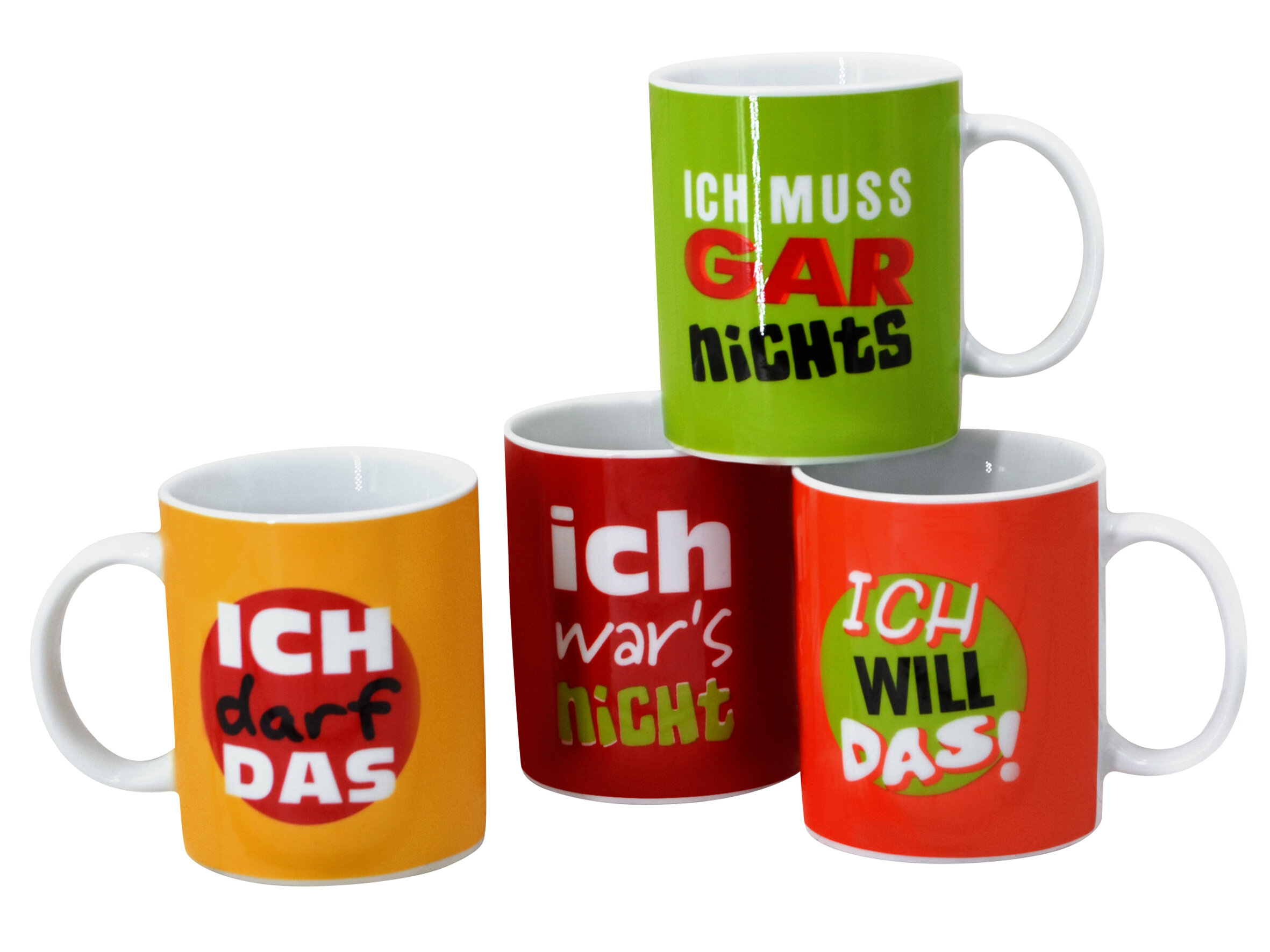 Retsch Arzberg 4-teilig Kaffeebecher-Set Machosprüche von Retsch Arzberg &  Bewertungen