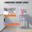 Table de préparation en acier inoxydable - Table de travail robuste 24 po x 18 po x 34 po