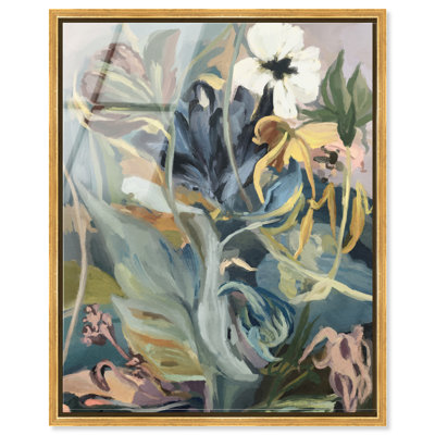 Botanic Overlap High-Gloss Frameless Acrylic Glass Wall Art Abstract Print by Oliver Gal, Ready to Hang, 16 x 20