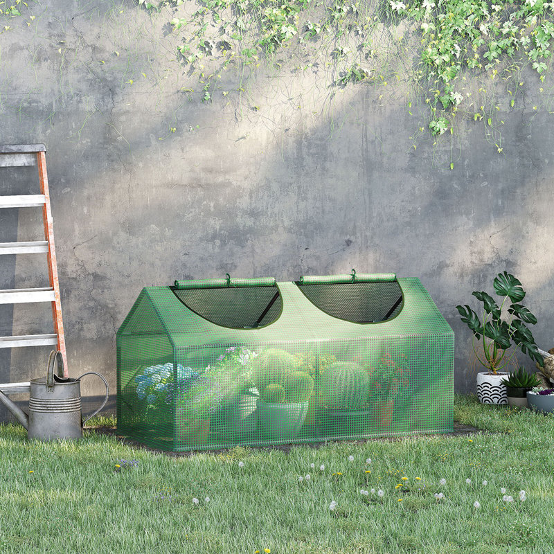 4' x 2' x 2' Green Portable Mini Greenhouse with PE Cover