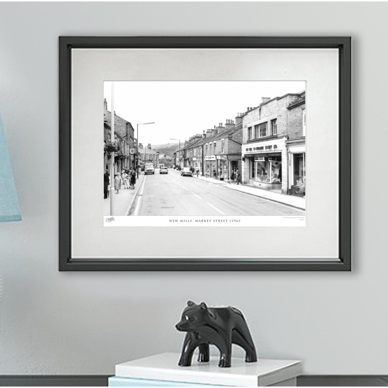 New Mills, Market Street C1965 1 Piece Single Picture Frame Wall Art, 28cm H x 36cm W x 2.3cm D