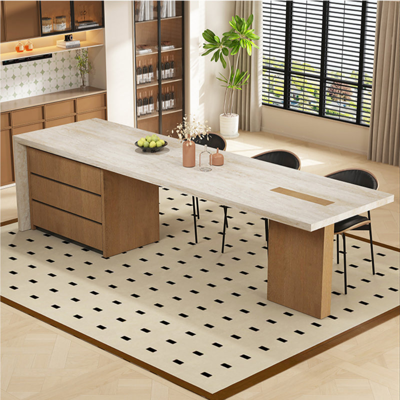 Table de salle à manger française rétro et simple