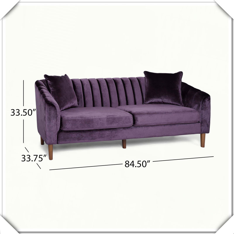 Canapé 3 places pour des espaces de vie élégants, Mauve