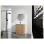 Meuble-lavabo autoportant de 71 cm (28 po) avec lavabo en céramique blanche et porte à fermeture amortie, emballage démonté, contreplaqué