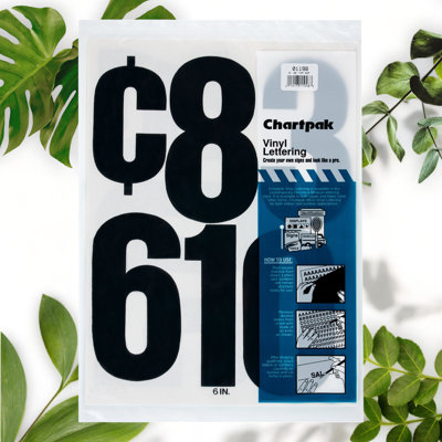 Vinyl Numbers - High, Pack of 21