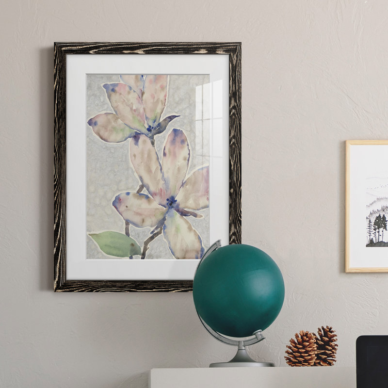 Blossom Study I Premium encadré mat - prêt à être suspendu, H 32 po x l 23 po x P 1 po, Cadre noir
