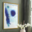 «Spare Blue II», reproduction encadrée - bois massif