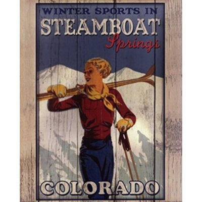 « Ski Steamboat Springs » par Kate Ward Thacker-impression de publicités sur papier