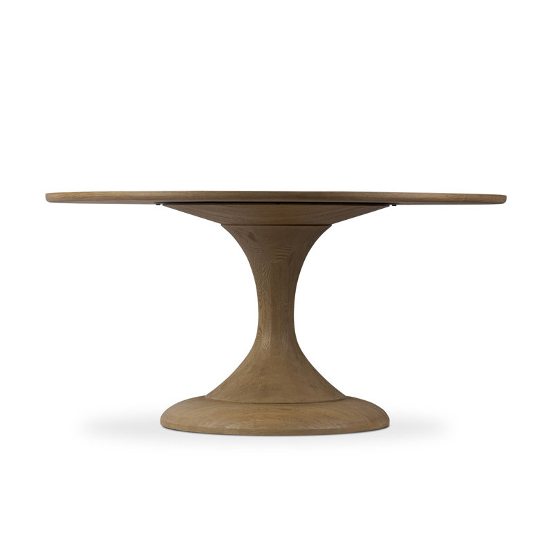 Eastman Dining Table -Light Weathered Oak, 30" H x 60" W x 60" D, Light Weathered Oak