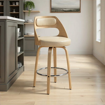 Swivel Upholstered Counter Stool